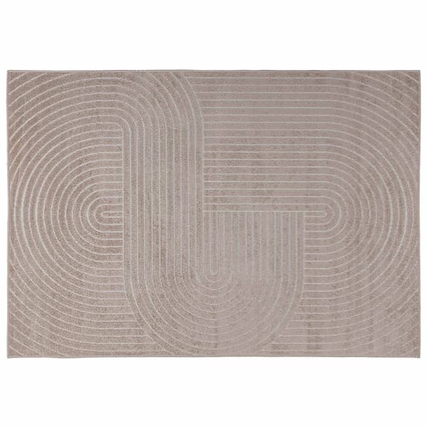 Områdesmattor Rektangulär PALMERAS Beige 280 x 200 cm Polyester