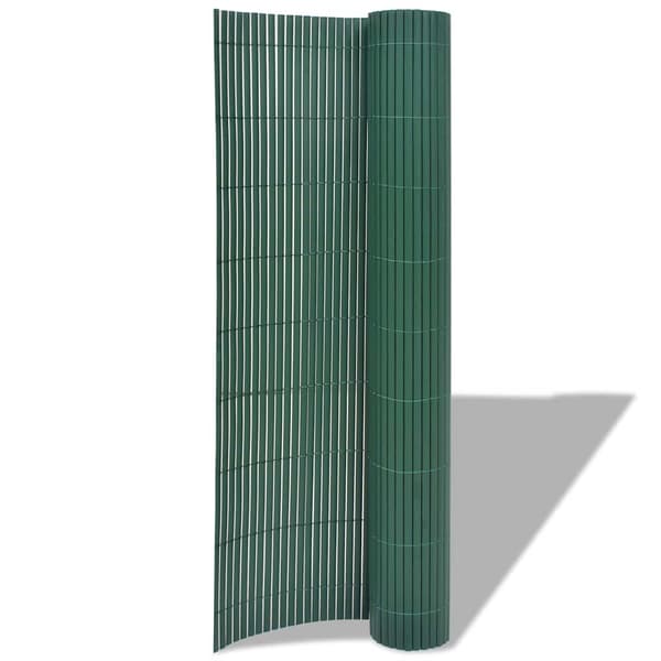 Dubbelsidigt insynsskydd PVC 90x500 cm grön