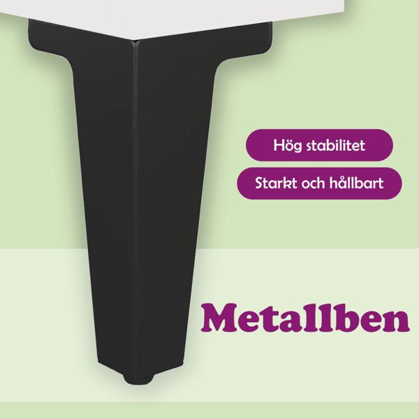 Sängbord 2 st vit konstruerat trä