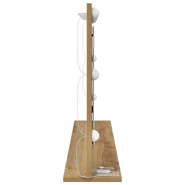 Smink Spegel Artisan Ek 100 x 55 x 18 cm Rektangulär