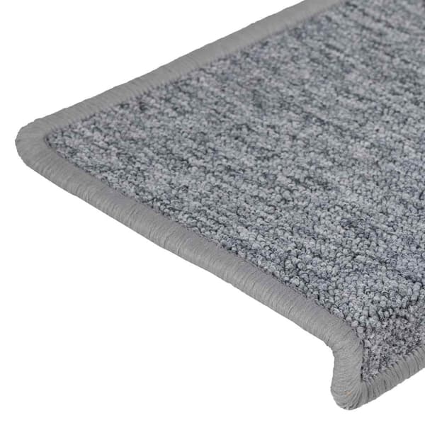 Trappmattor 30 st 65x21x4 cm ljusgrå rektangulär kant