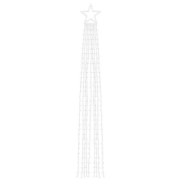 Julgransbelysning 320 LED blå 375 cm