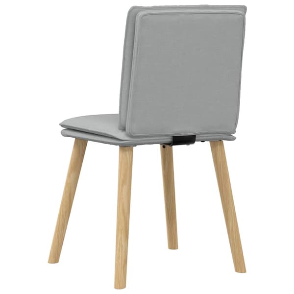 Matstolar 4 st ljusgrå tyg