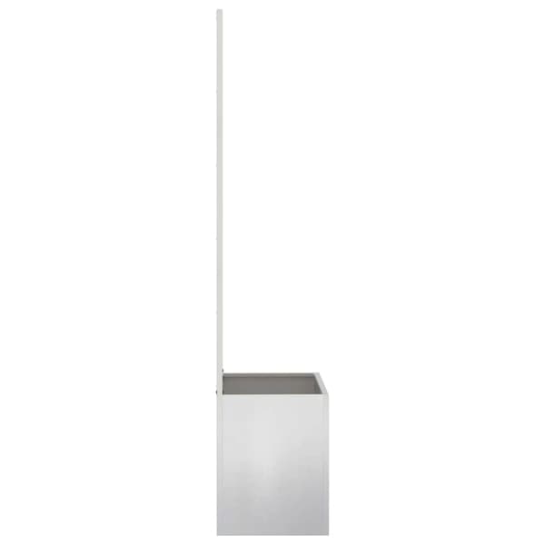 Trädgårds integritetsskärm Silver 50 x 150 cm Rostfritt stål
