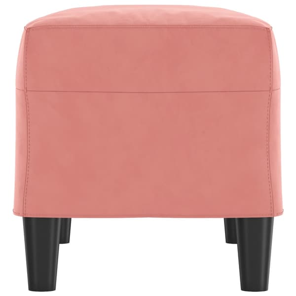 Bänk rosa 70x35x41 cm sammet