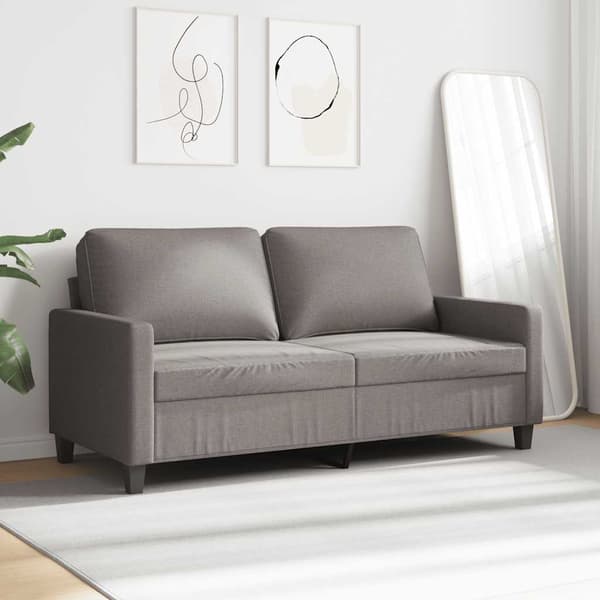 2-sitssoffa taupe 140 cm tyg