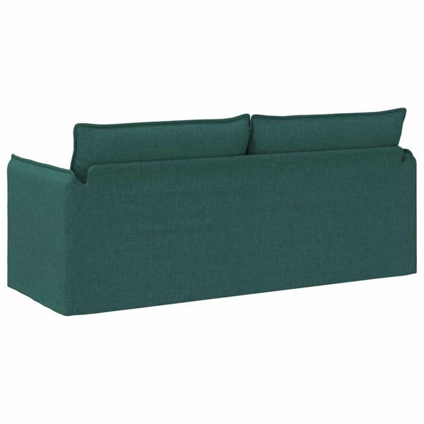 Soffa Mörkgrön 196 x 82 x 85 cm tyg