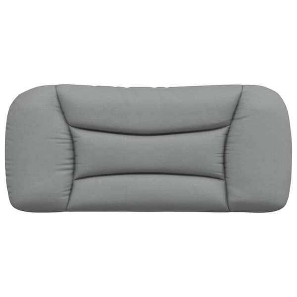 Headboard Cushion "Hvar" Light Grey 90 cm Fabric