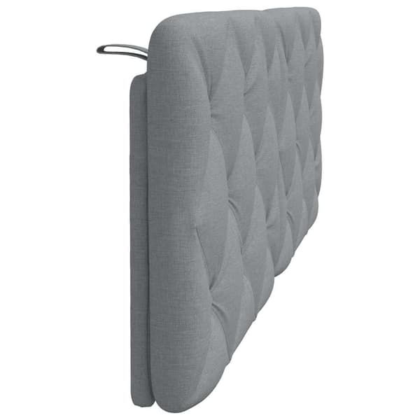 Headboard Cushion Light Grey 140 cm Fabric