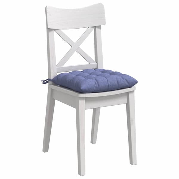 Sittkuddar 4 pcs Jeansblå 40 x 40 x 6 cm tyg