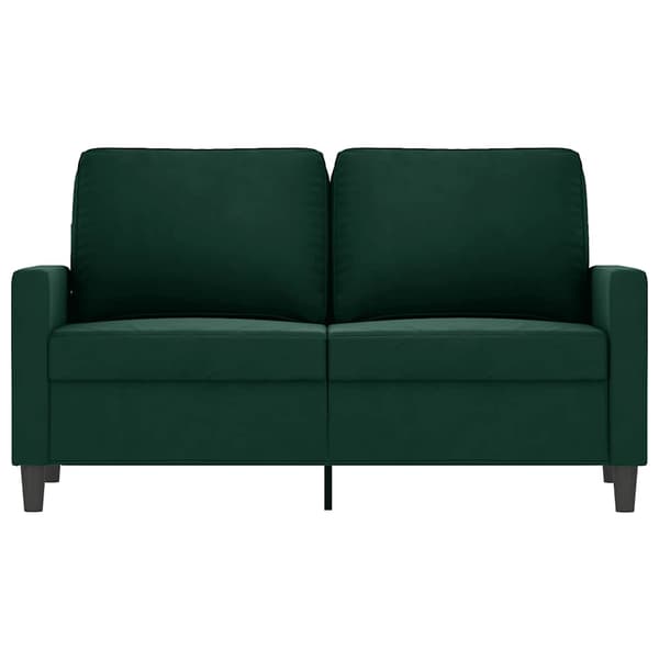 Soffa 2-sits mörkgrön 120 cm sammet