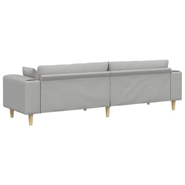 Soffa Moln Grå 250 x 77 x 76 cm tyg