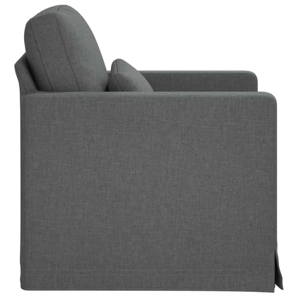 Soffa Mörkgrå 78 x 78 x 80 cm tyg