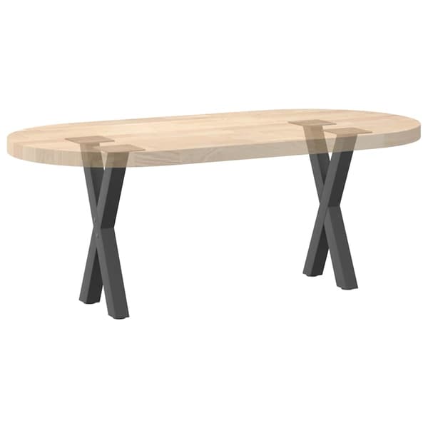 Soffbordsben X-formade 2 st antracit 28x(42-43) cm stål