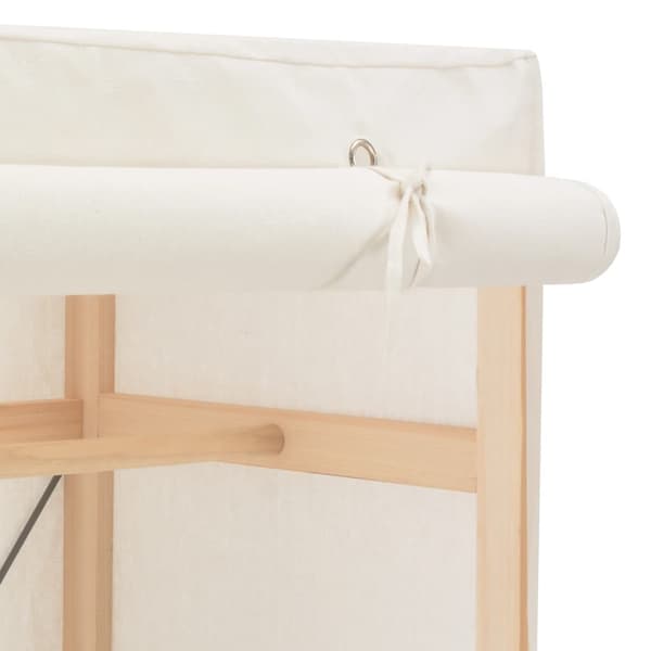 Garderob 79x40x170 cm vit tyg