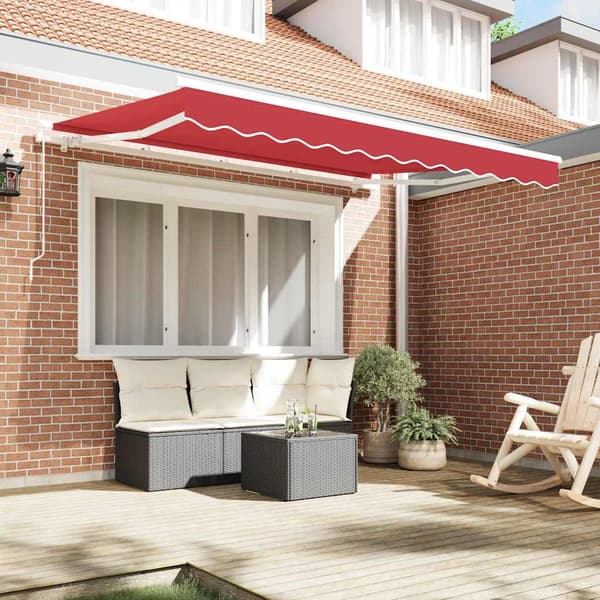 Markisväv Röd 3,5 x 2,5 m Polyester