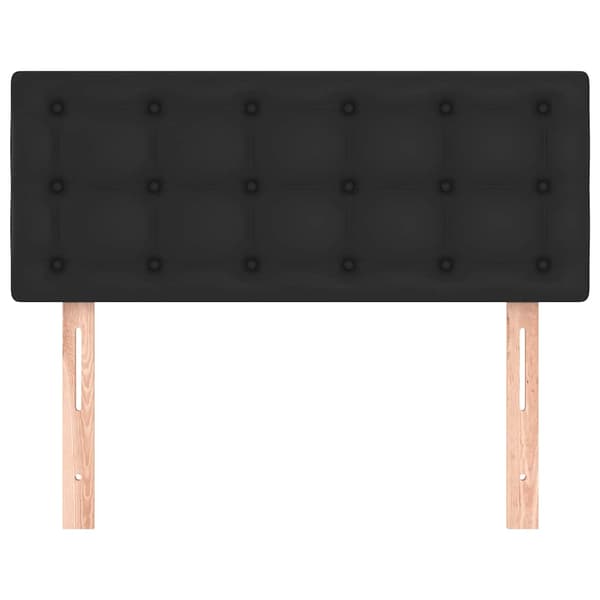 Sänggavel svart 90x5x78/88 cm konstläder