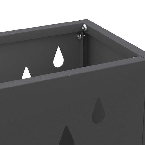 Regn Paraplyställ Svart 28 x 12 x 41 cm Stål