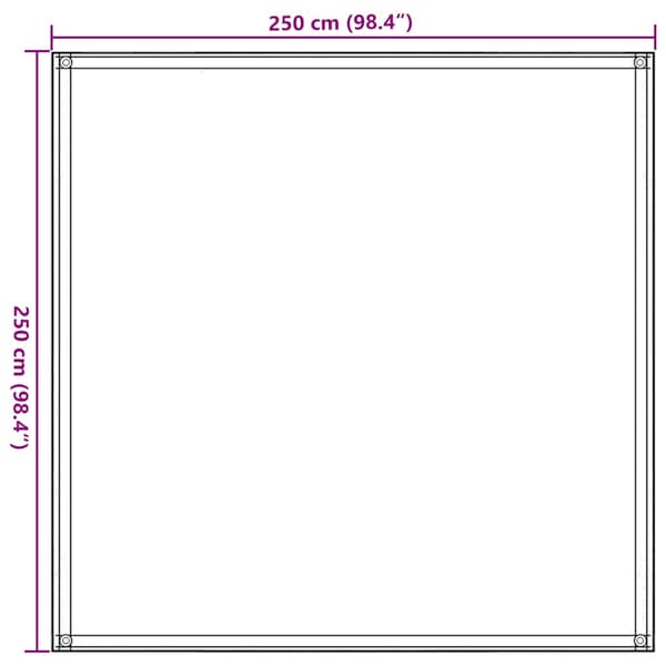 Tältmatta beige 250x250 cm HDPE