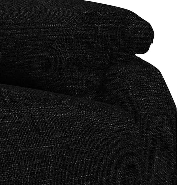 Reclinerfåtölj svart tyg