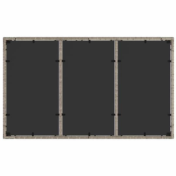 Trädgårdsmöbelset 5 pcs Ljusgrå konstrotting
