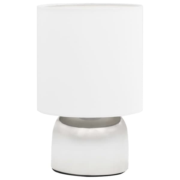 vidaXL Bordslampor 2 st touch-knapp vit E14