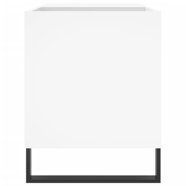 Stereobänk vit 85x38x48 cm konstruerat trä