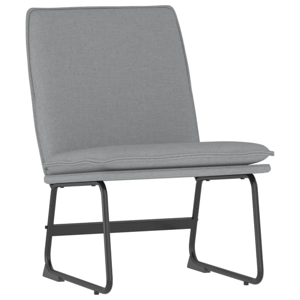 Loungestol grå 52x75x76 cm tyg
