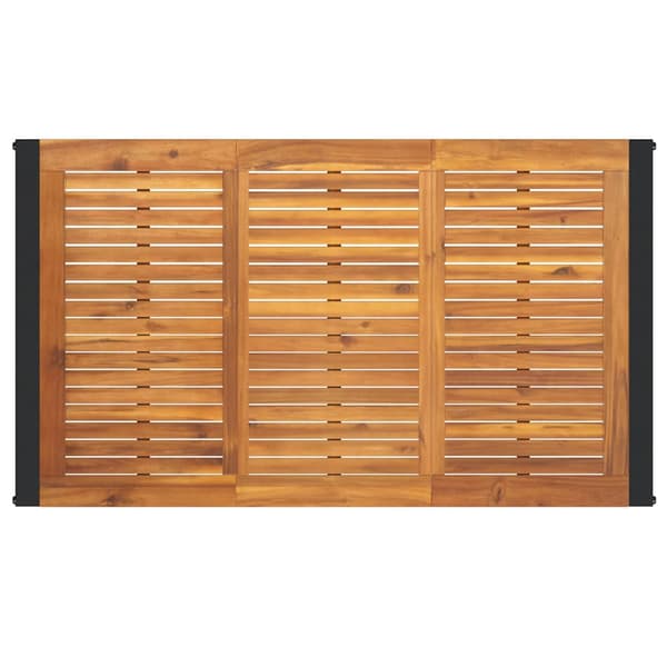 Trädgårdsmöbelset 5 pcs Grå och Brun konstrotting