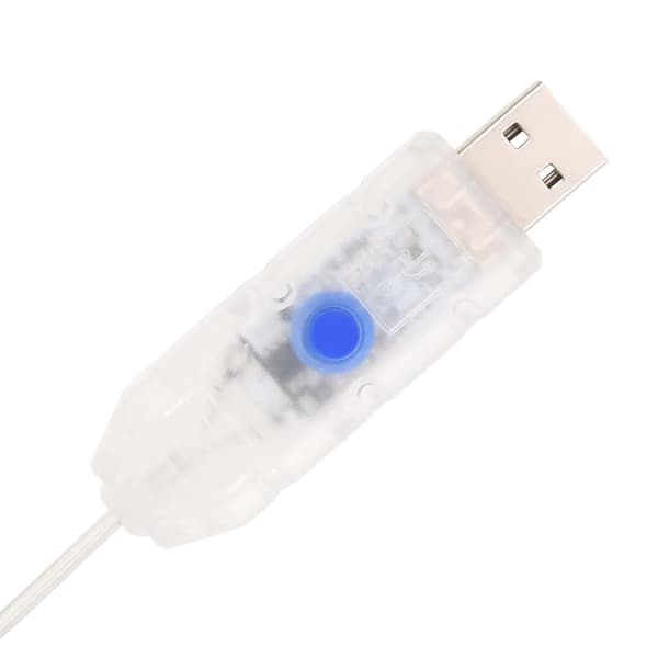 Plastgran pop-up 200 LED vit 210 cm