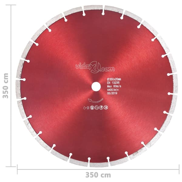 Diamantklinga stål 350 mm