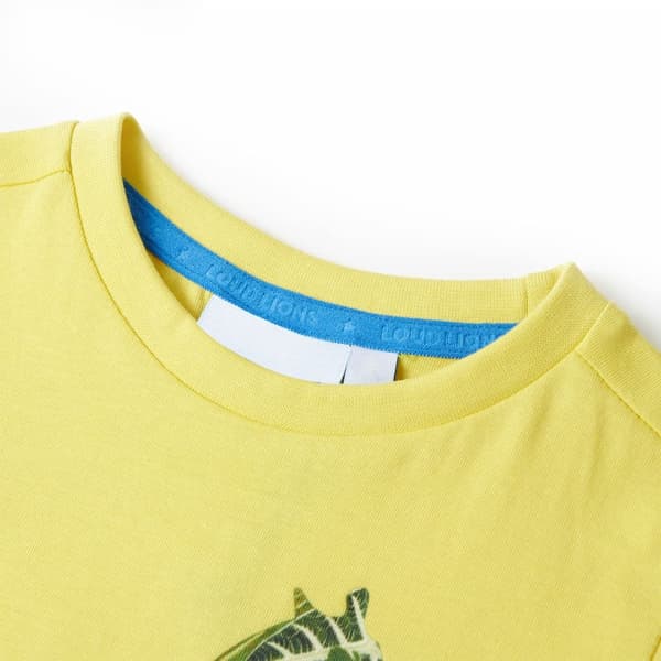 T-shirt för barn gul 92