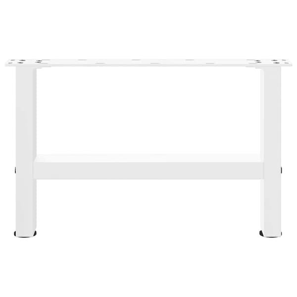 Soffbordsben vita 2 st 50x(30-31) cm stål