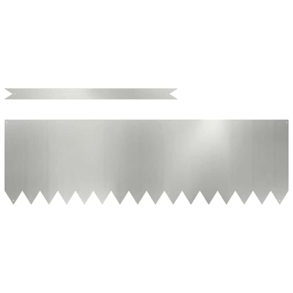 Kant för gräsmatta 20 pcs Silver 100 x 0,05 x 30 cm