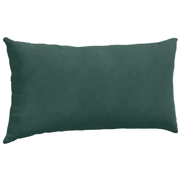 Sofakuddar 2 pcs Mörkgrön 80 x 40 cm Kordread tyg