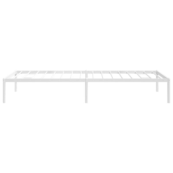 Sängram metall vit 80x200 cm