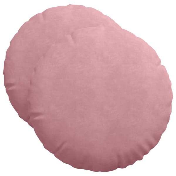 Sittkuddar 2 pcs Rosa Ø50 x 19 cm Sammet