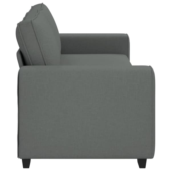 3-sitssoffa mörkgrå 220x77x82 cm tyg