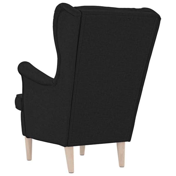 Fåtölj svart 74x84x100 cm tyg