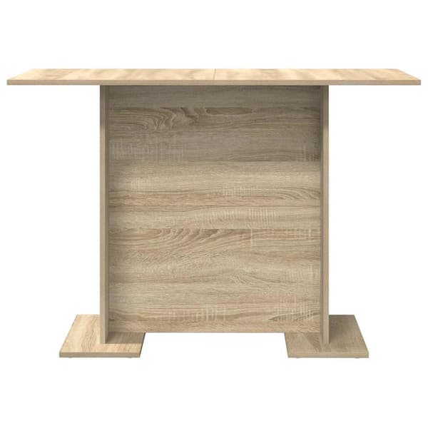 Matbord 110 x 60 x 75 cm Konstruerat trä Sonoma-ek Rektangulär