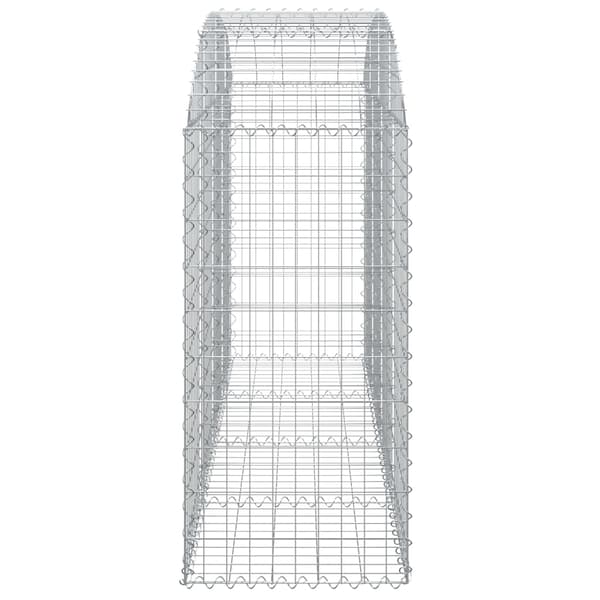 Gabion bågformad 200x50x100/120 cm galvaniserat järn