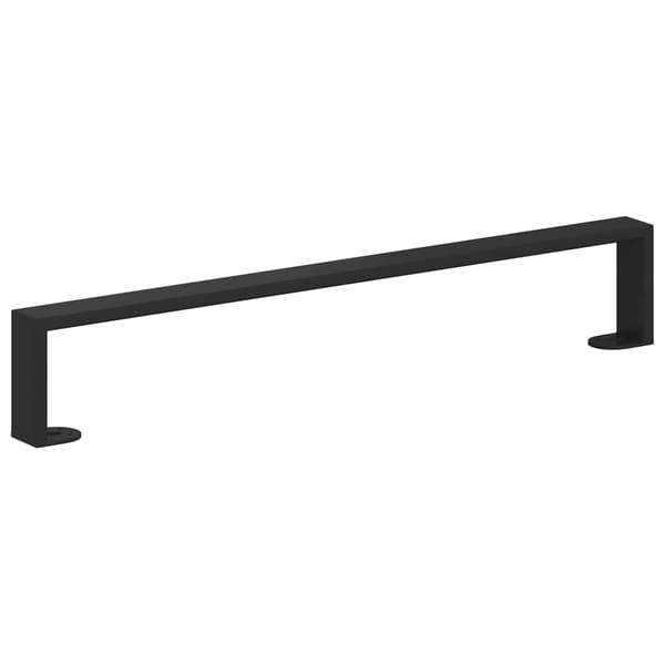 Möbelfötter 2 pcs Svart 596 x 40,5 x 100 mm Järn