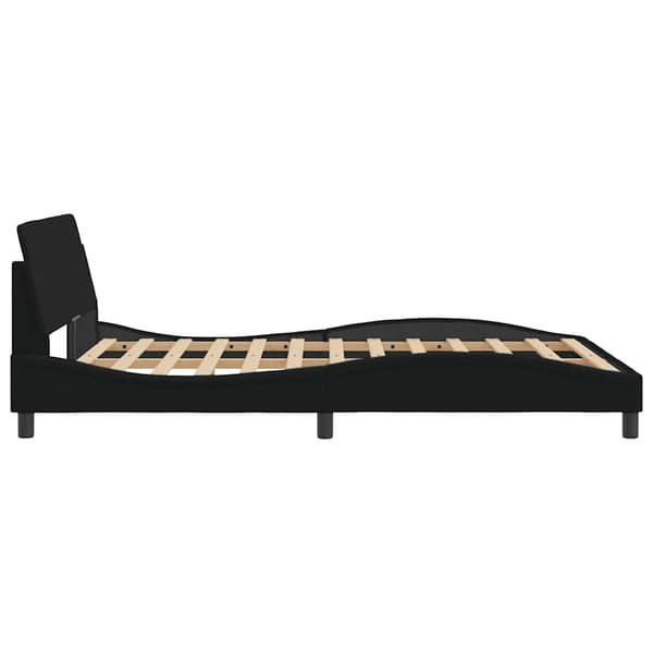 Bed Frame "Dover" Black 120x200 cm Fabric