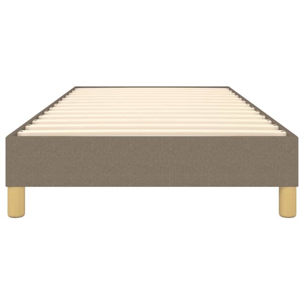 Boxspring-sängram Taupe 90x190 cm tyg
