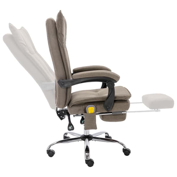 Massagekontorsstol taupe tyg