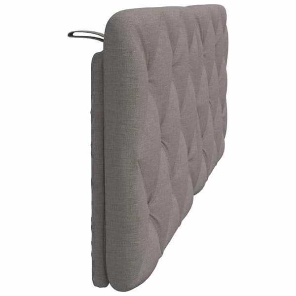 Headboard Cushion Taupe 120 cm Fabric