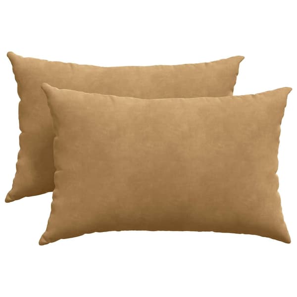 Sofakuddar 2 pcs Brun 60 x 40 cm Kordread tyg