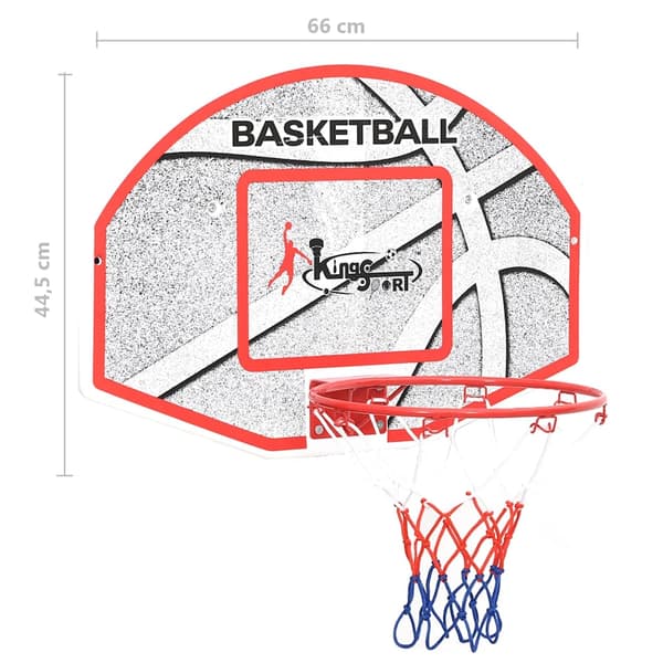 Basketkorg 5 delar väggmonterad 66x44,5 cm