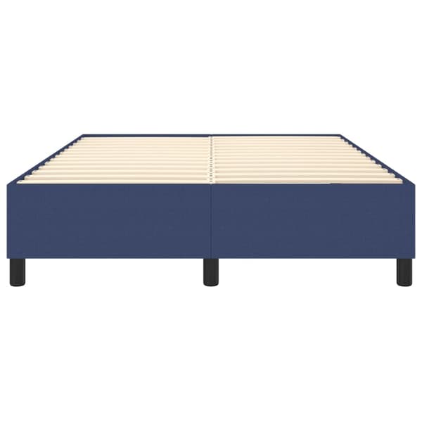 Boxspring-sängram blå 140x200 cm tyg