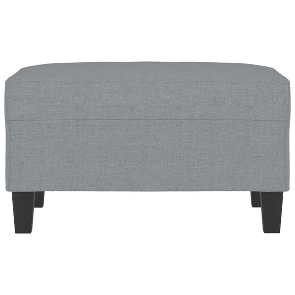 Fotpall Ljusgrå 70x55x41 cm tyg